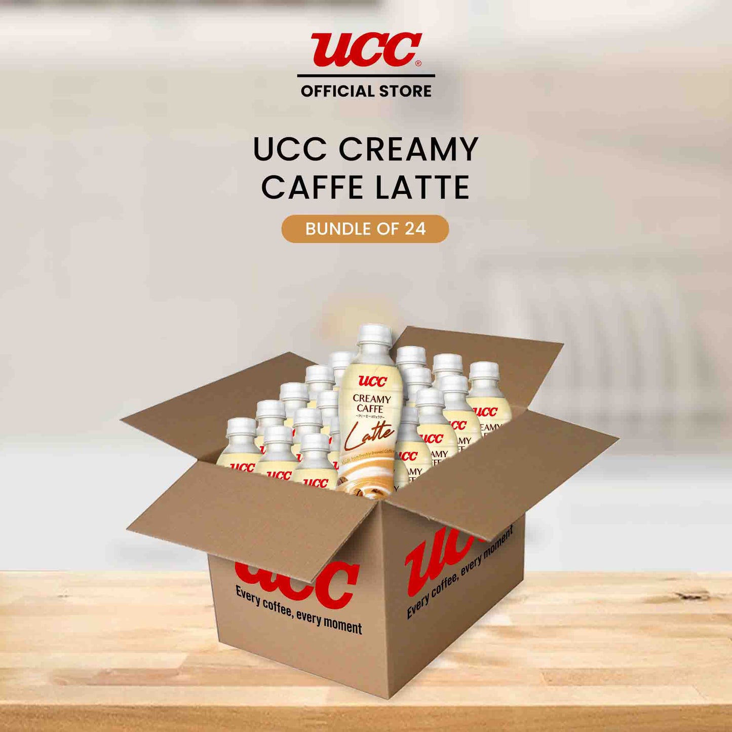 UCC Creamy Caffe Latte Bundle of 24