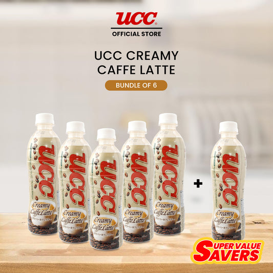 UCC Creamy Caffe Latte PET Buy 5 Get 1 Free (Bundle of 6)