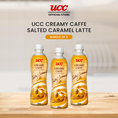 UCC Creamy Caffe Latte Salted Caramel 330ml (Bundle of 3)