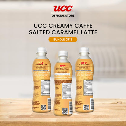UCC Creamy Caffe Latte Salted Caramel 330ml (Bundle of 3)