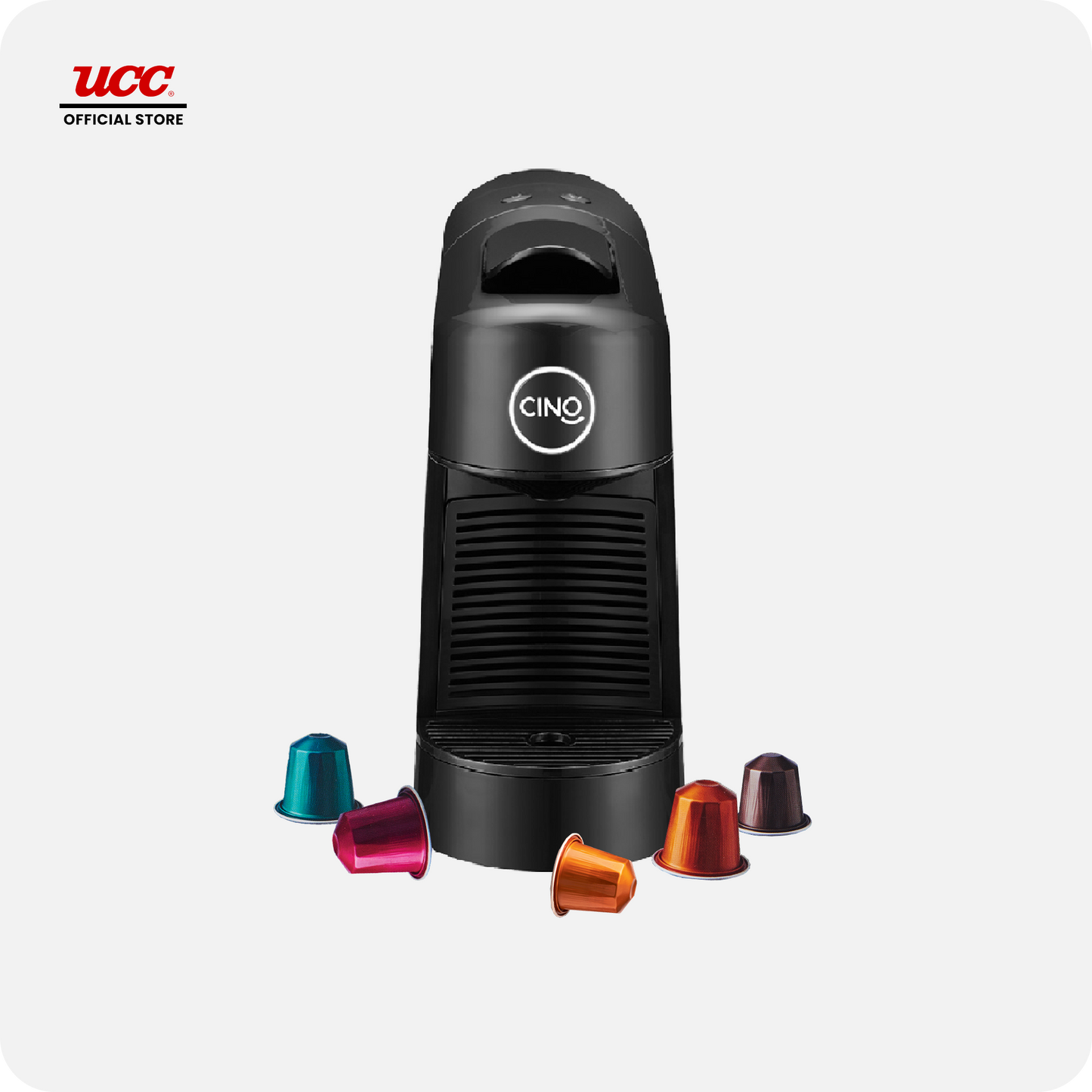 UCC Gourmet Coffee Capsule Complete Collection Compatible with Nespresso (Bundle of 5) with Cino Pinta Machine