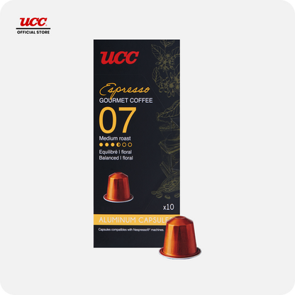 UCC Gourmet Coffee Capsule Espresso No. 07 (Bundle of 3) Compatible with Nespresso