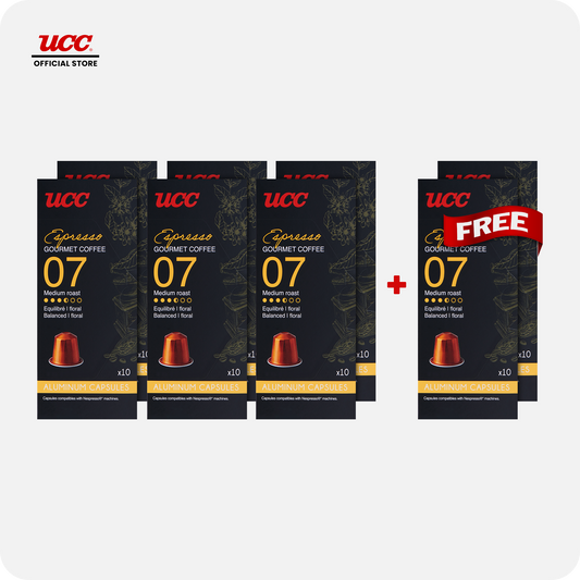 UCC Gourmet Coffee Capsule Espresso No. 07  - Buy 6, Get 2 FREE (Bundle of 8)