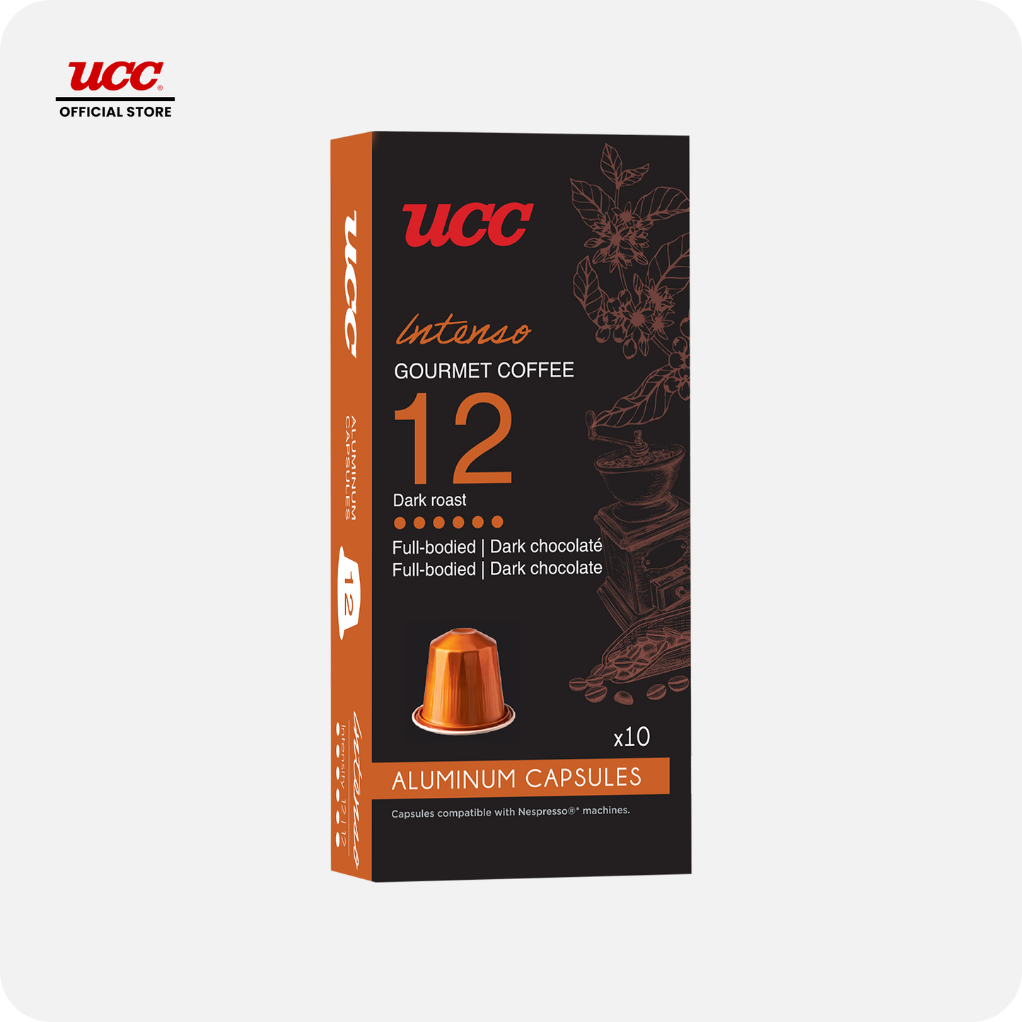 UCC Gourmet Coffee Intenso No. 12 Compatible with Nespresso