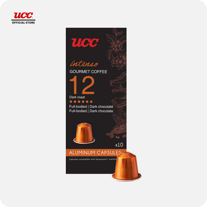 UCC Gourmet Coffee Capsule Intenso No. 12 (Bundle of 3) Compatible with Nespresso