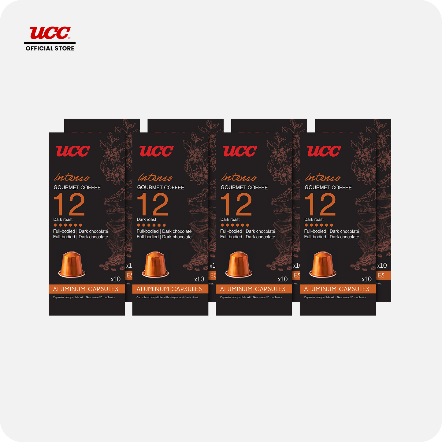 UCC Gourmet Coffee Intenso No. 12  - Buy 6, Get 2 FREE (Bundle of 8)