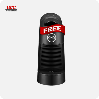 UCC Gourmet Coffee Capsule Lungo Forte No. 06 (Bundle of 12) with Free Cino Machine