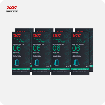 UCC Gourmet Coffee Capsule Lungo Forte No. 06 - Buy 6, Get 2 FREE (Bundle of 8)