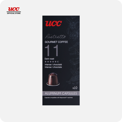UCC Gourmet Coffee Capsule Ristretto No. 11 Compatible with Nespresso