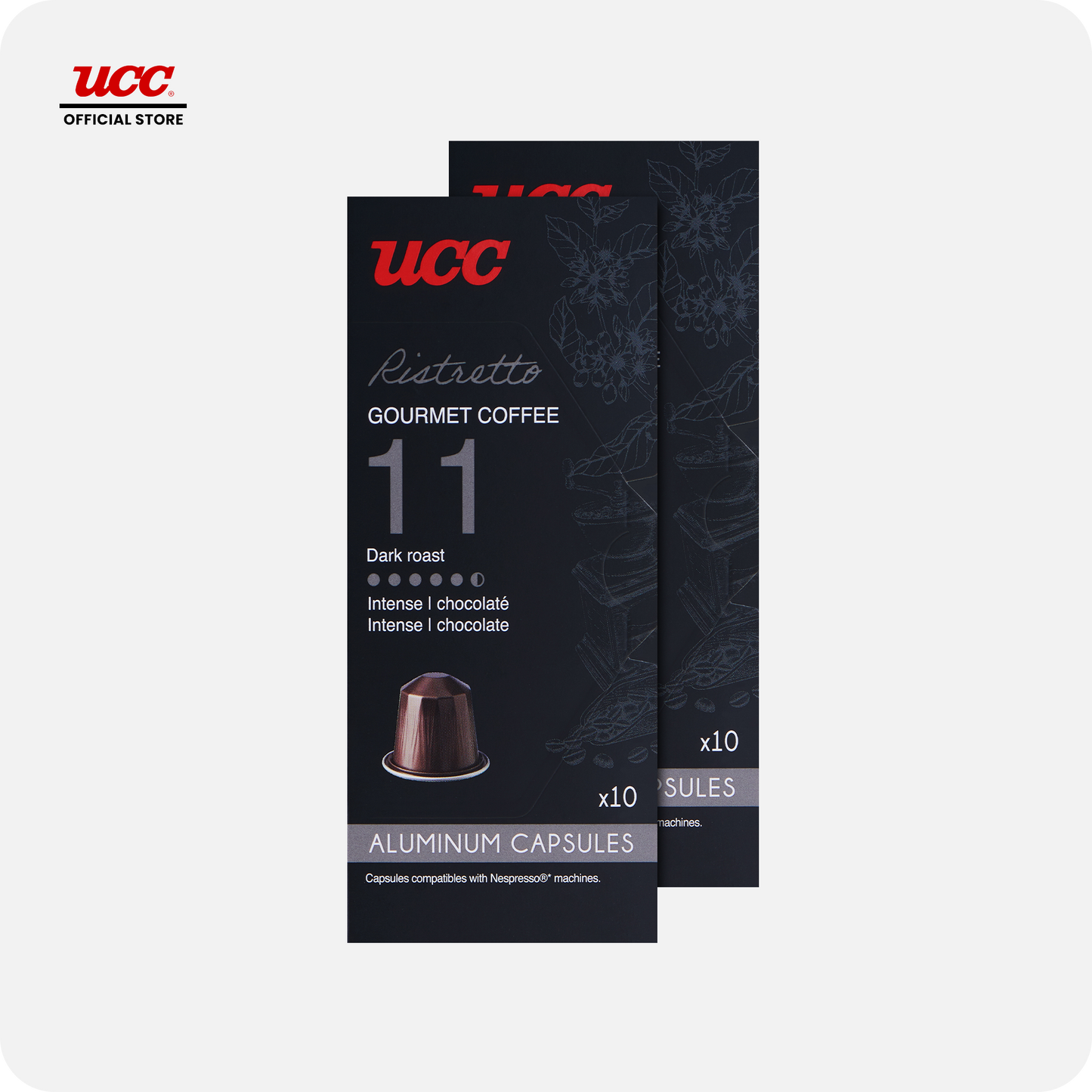 UCC Gourmet Coffee Capsule Ristretto No. 11  - Buy 6, Get 2 FREE (Bundle of 8)