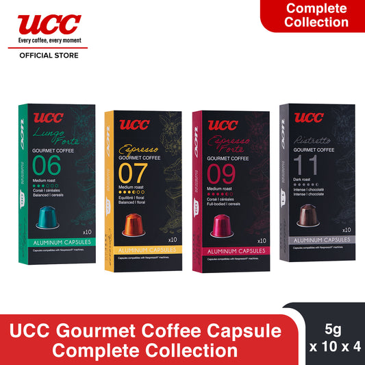 UCC Gourmet Coffee Capsule Complete Collection Compatible with Nespresso