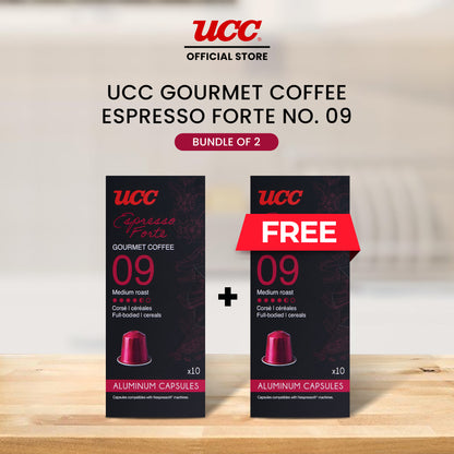 UCC Gourmet Coffee Capsule Espresso Forte No. 09 Buy 1 Get 1 Free