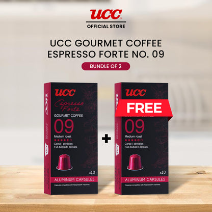 UCC Gourmet Coffee Capsule Espresso Forte No. 09 Buy 1 Get 1 Free