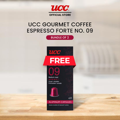 UCC Gourmet Coffee Capsule Espresso Forte No. 09 Buy 1 Get 1 Free