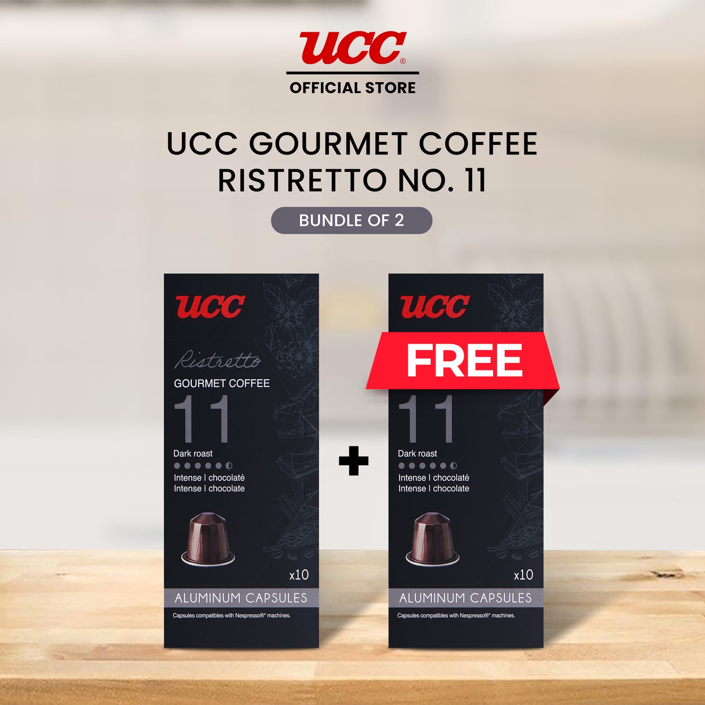 UCC Gourmet Coffee Capsule Ristretto No. 11 Buy 1 Get 1 Free