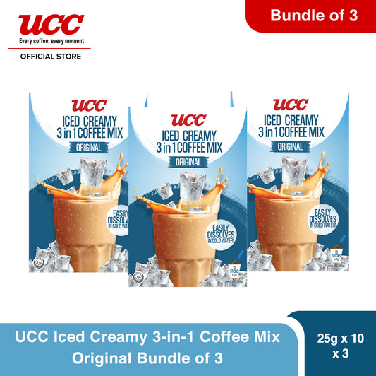 UCC Iced Creamy 3-in-1 Coffee Mix (Bundle of 3)