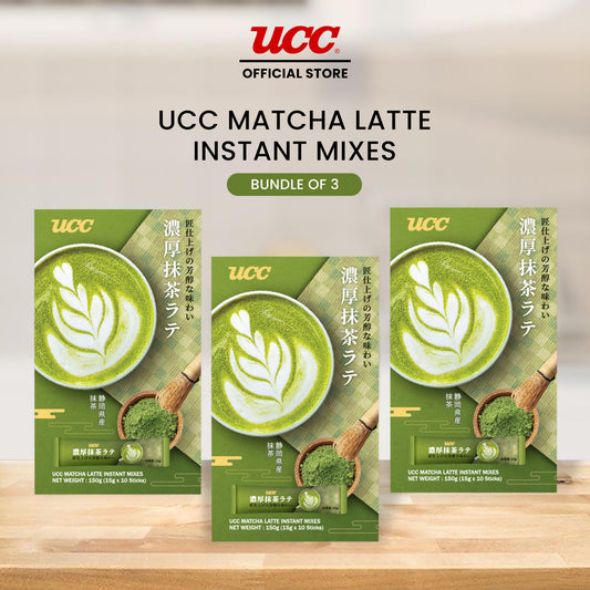 UCC Matcha Latte Instant Mixes 150g (Bundle of 3)