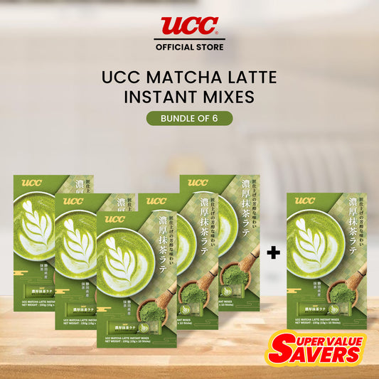 UCC Matcha Latte Instant Mixes 150g Buy 5 Get 1 Free (Bundle of 6)