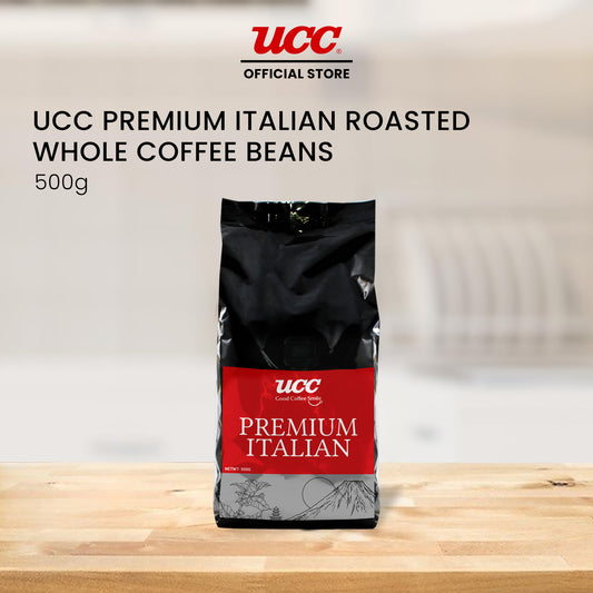 UCC Premium Italian Roasted Whole Coffee Beans 500g