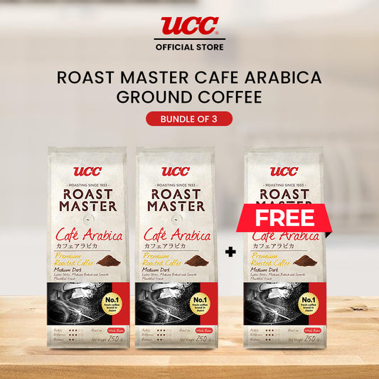 UCC Roast Master Café Arabica Ground Coffee 250g Buy 2, Get 1 Free