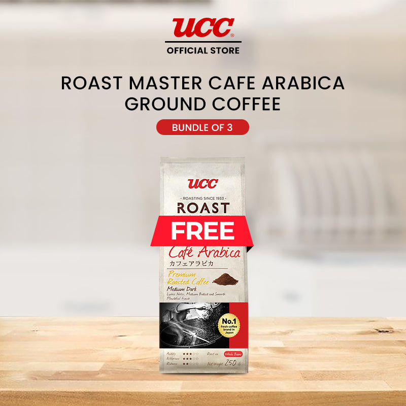 UCC Roast Master Café Arabica Ground Coffee 250g Buy 2, Get 1 Free