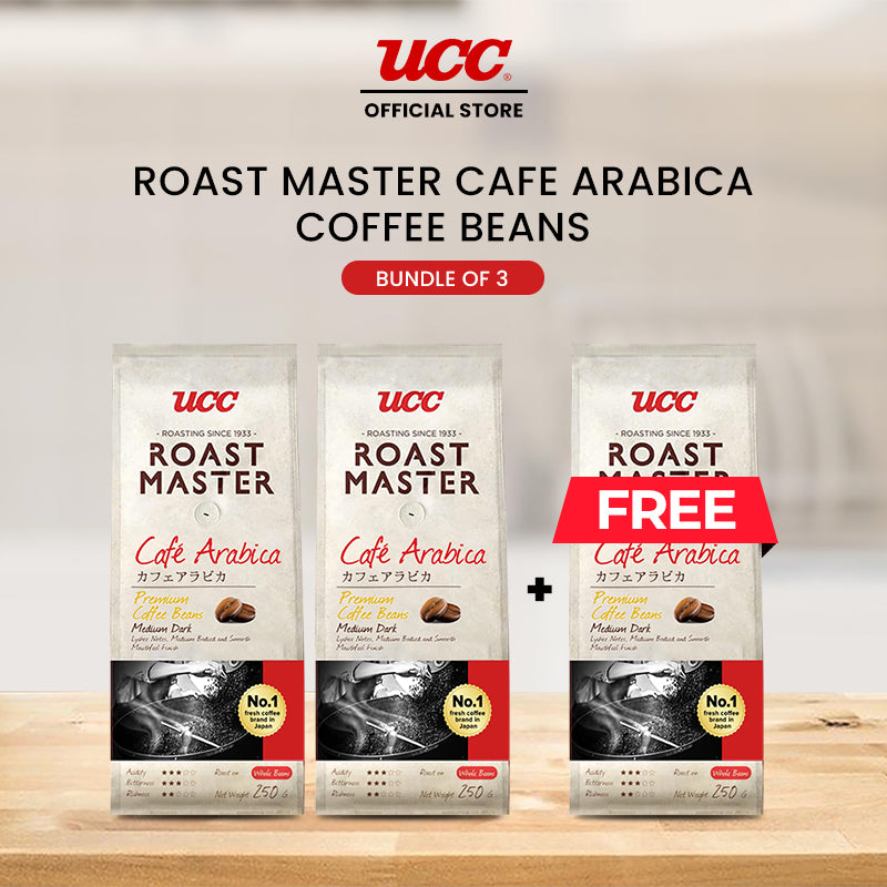 UCC Roast Master Café Arabica Coffee Beans 250g Buy 2, Get 1 Free