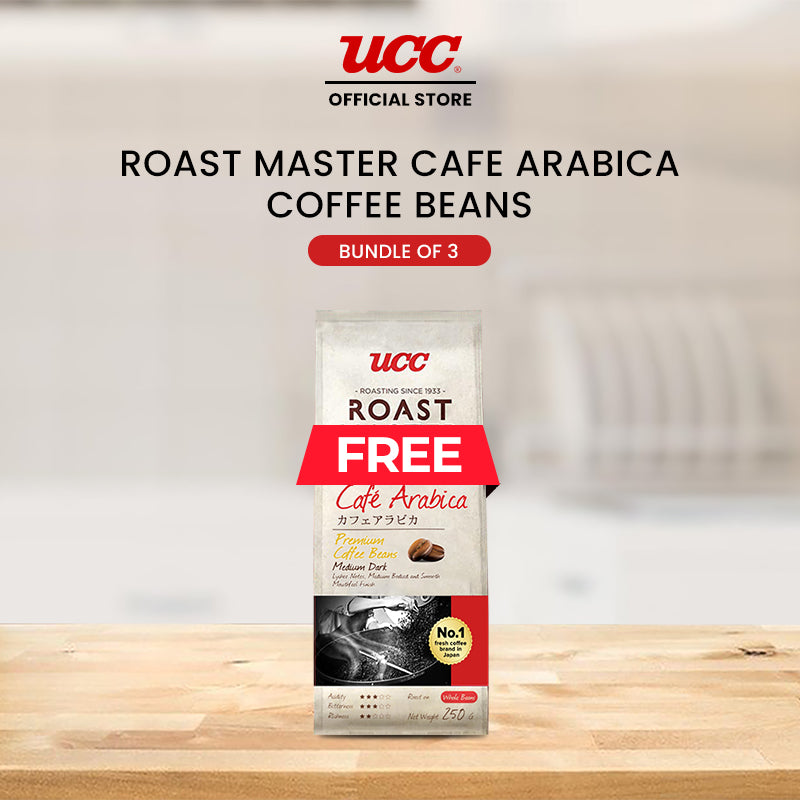 UCC Roast Master Café Arabica Coffee Beans 250g Buy 2, Get 1 Free