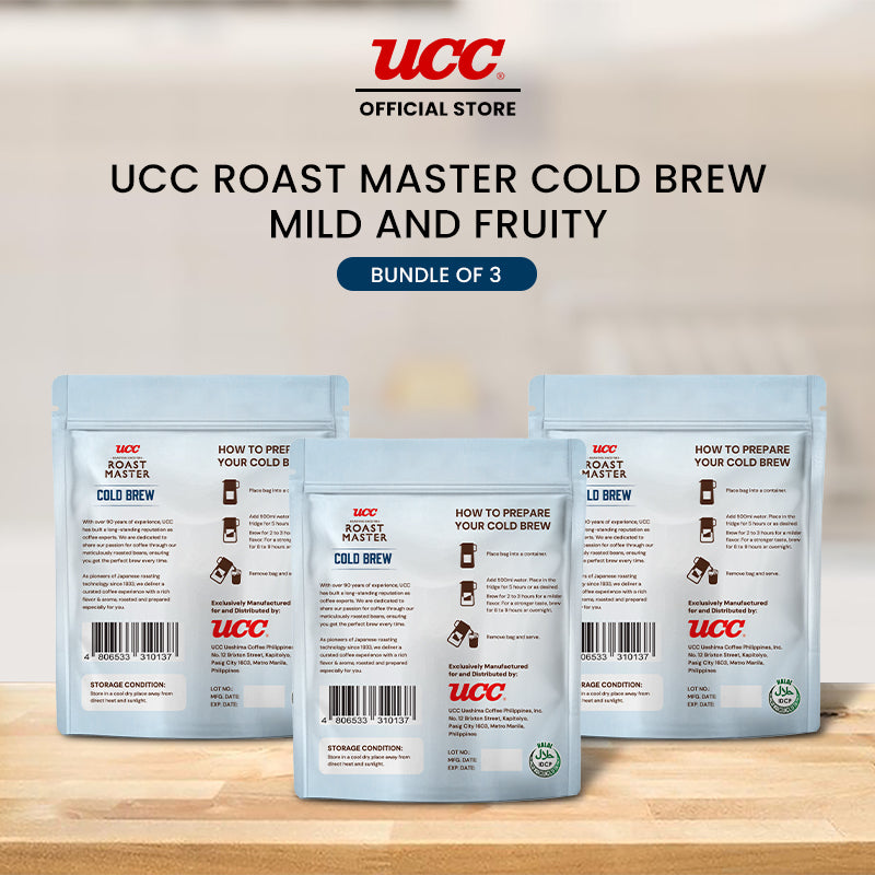 UCC Roast Master Cold Brew Mild and Fruity 35g (Bundle of 3)