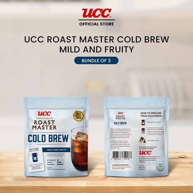 UCC Roast Master Cold Brew Mild and Fruity 35g (Bundle of 3)