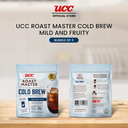 UCC Roast Master Cold Brew Mild and Fruity 35g (Bundle of 3)