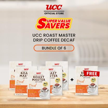 UCC Roast Master Drip Coffee Decaf 8g Buy 5, Get 1 FREE