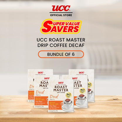 UCC Roast Master Drip Coffee Decaf 8g Buy 5, Get 1 FREE