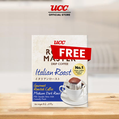 UCC Roast Master Drip Coffee Italian Roast 8g Buy 5, Get 1 FREE