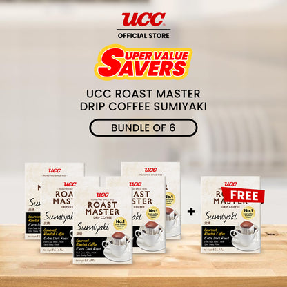 UCC Roast Master Drip Coffee Sumiyaki 8g Buy 5, Get 1 FREE