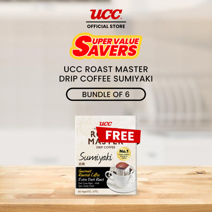 UCC Roast Master Drip Coffee Sumiyaki 8g Buy 5, Get 1 FREE