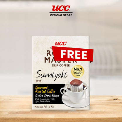 UCC Roast Master Drip Coffee Sumiyaki 8g Buy 5, Get 1 FREE