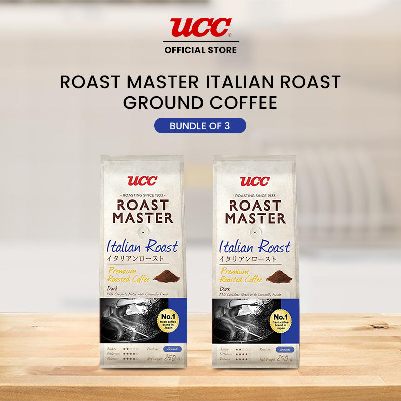UCC Roast Master Italian Roast Ground Coffee 250g Buy 2, Get 1 Free