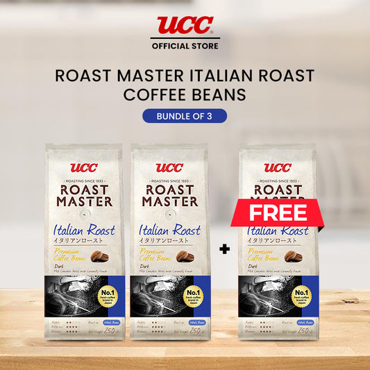 UCC Roast Master Italian Roast Coffee Beans 250g Buy 2, Get 1 Free