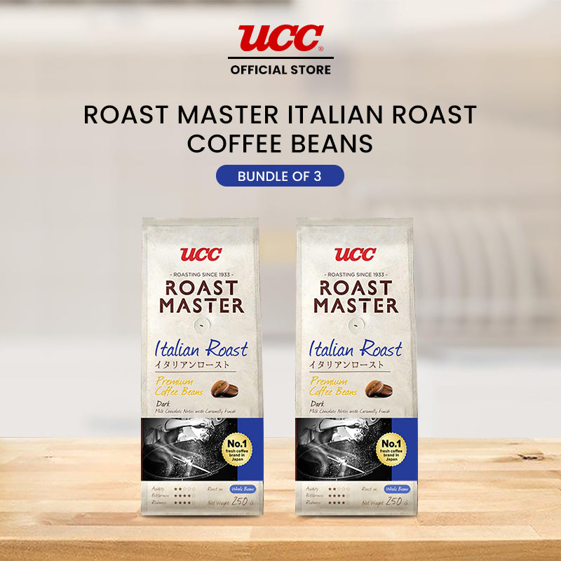 UCC Roast Master Italian Roast Coffee Beans 250g Buy 2, Get 1 Free