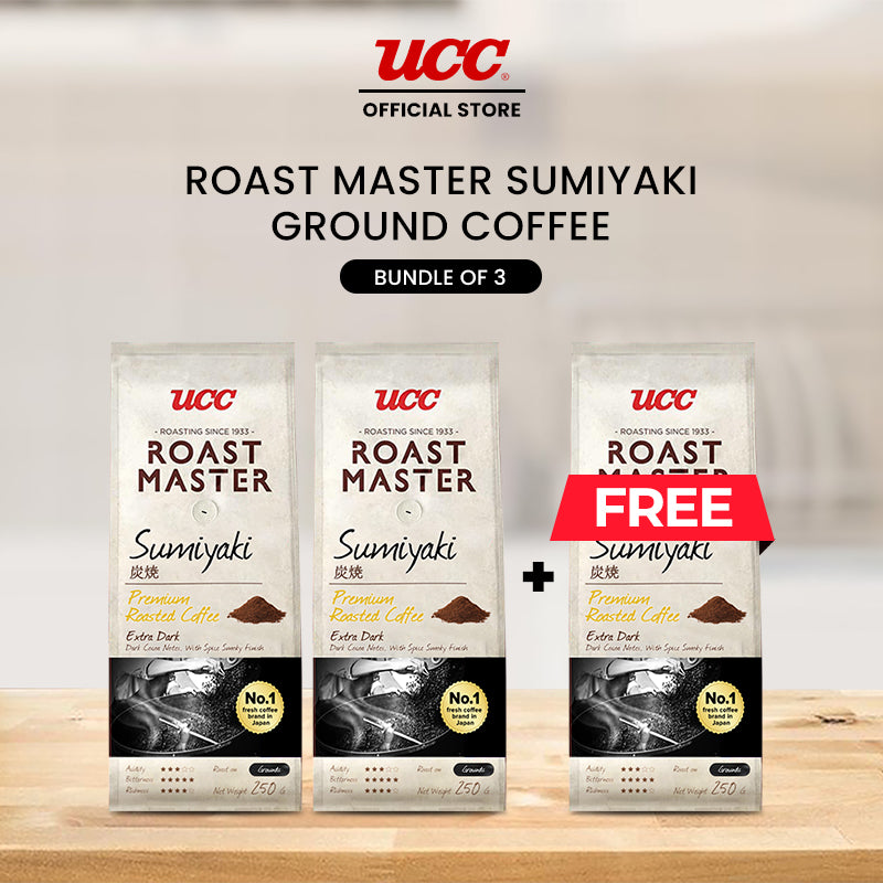 UCC Roast Master Sumiyaki Ground Coffee 250g Buy 2, Get 1 Free