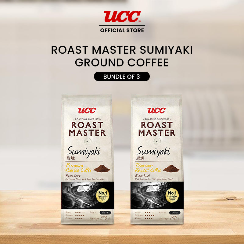 UCC Roast Master Sumiyaki Ground Coffee 250g Buy 2, Get 1 Free