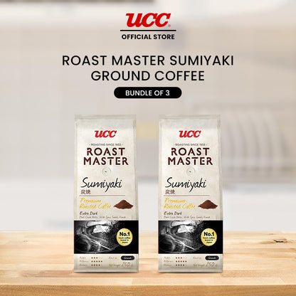 UCC Roast Master Sumiyaki Ground Coffee 250g Buy 2, Get 1 Free