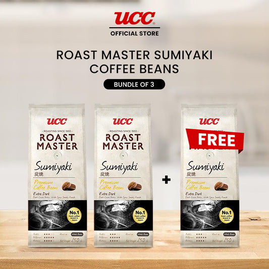 UCC Roast Master Sumiyaki Coffee Beans 250g Buy 2, Get 1 Free