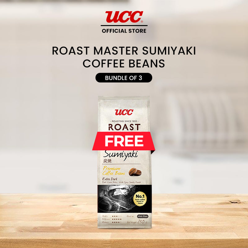 UCC Roast Master Sumiyaki Coffee Beans 250g Buy 2, Get 1 Free