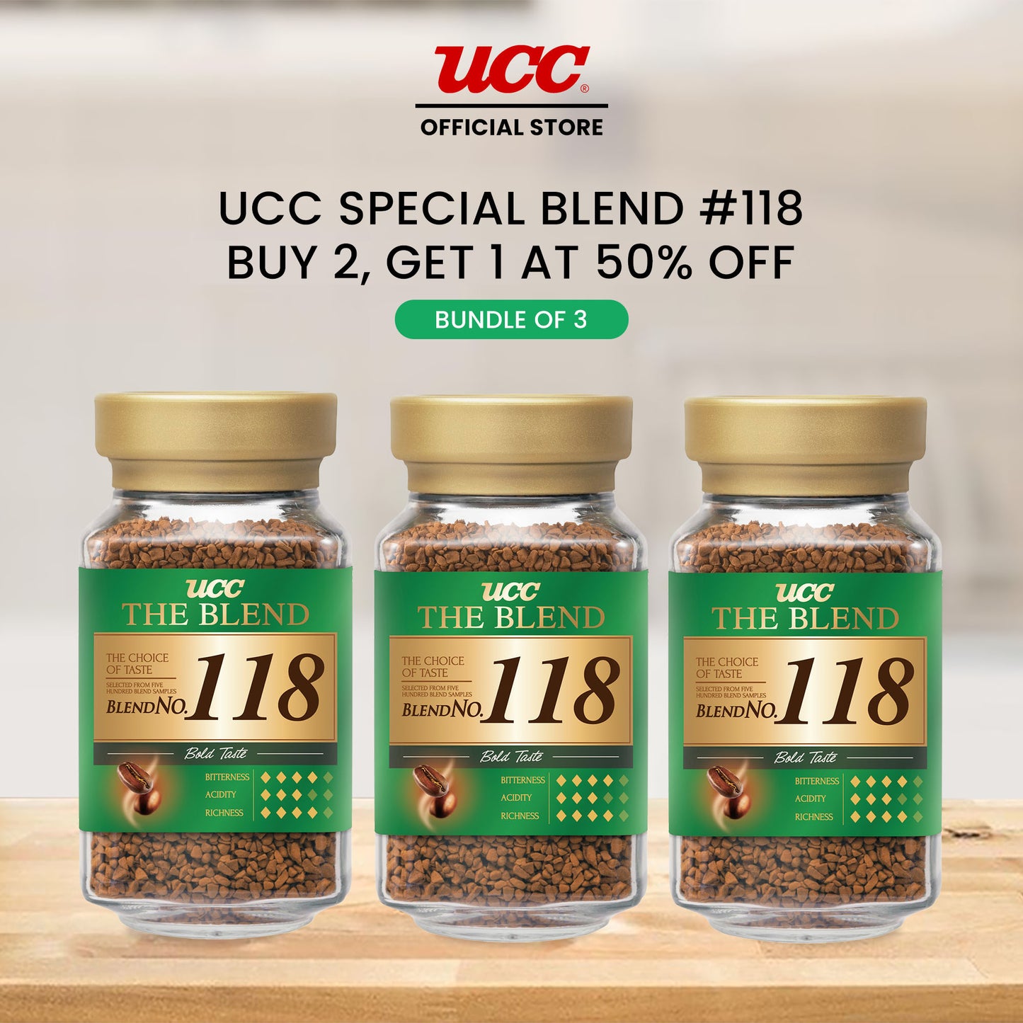 UCC Special Blend #118 Buy 2, Get 1 at 50% Off (Bundle of 3)