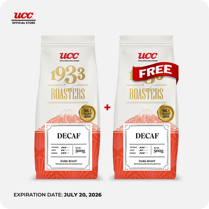 UCC 1933 Roasters Decaf 500g (Bundle of 2)