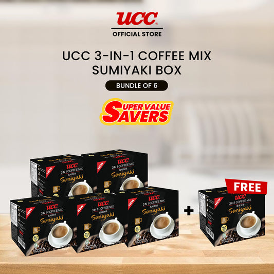 UCC 3-in-1 Sumiyaki Box Bundle of 5 Plus 1 Free