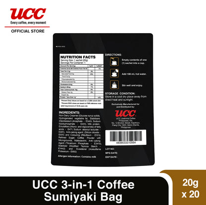 UCC 3-in-1 Sumiyaki Coffee Bag (20g x 20)