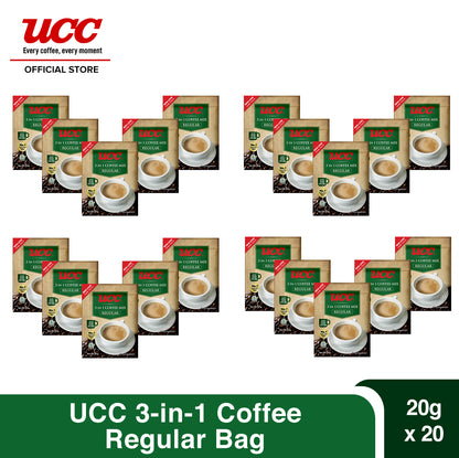 UCC 3-in-1 Coffee Regular Bag (20g x 20)