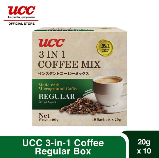 UCC 3-in-1 Coffee Regular Box (20g x 10)